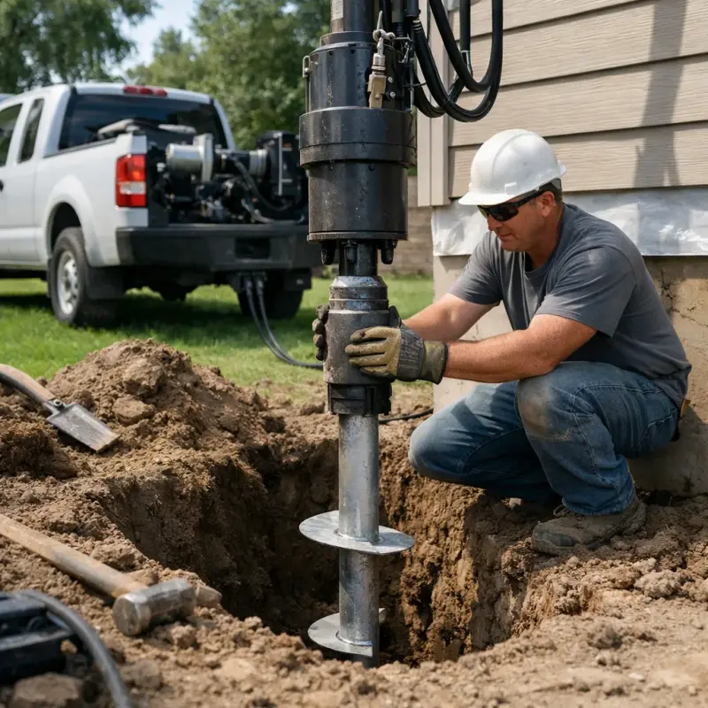 Helical Pier Installation Redding